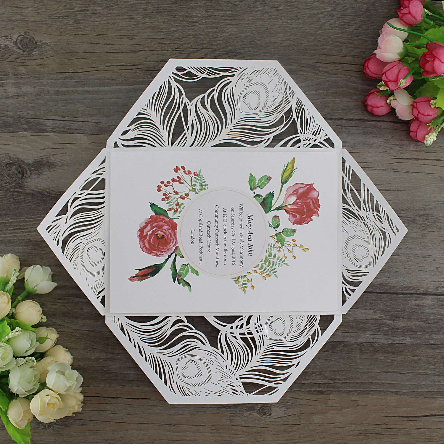 Laser Cut Invitation Card Exclusive Wedding Card Greeting Card Customized